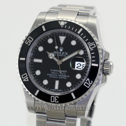 Rolex Submariner Date Ceramic Bezel Ref 116610LN Steel Black Dial